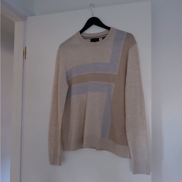 TED BAKER Roika Wool Colour Block Sweater - Picture 3 of 8